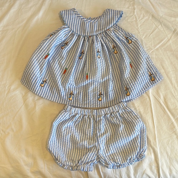 smockingbird Matching Sets Smockingbird Bunnies And Carrots Easter